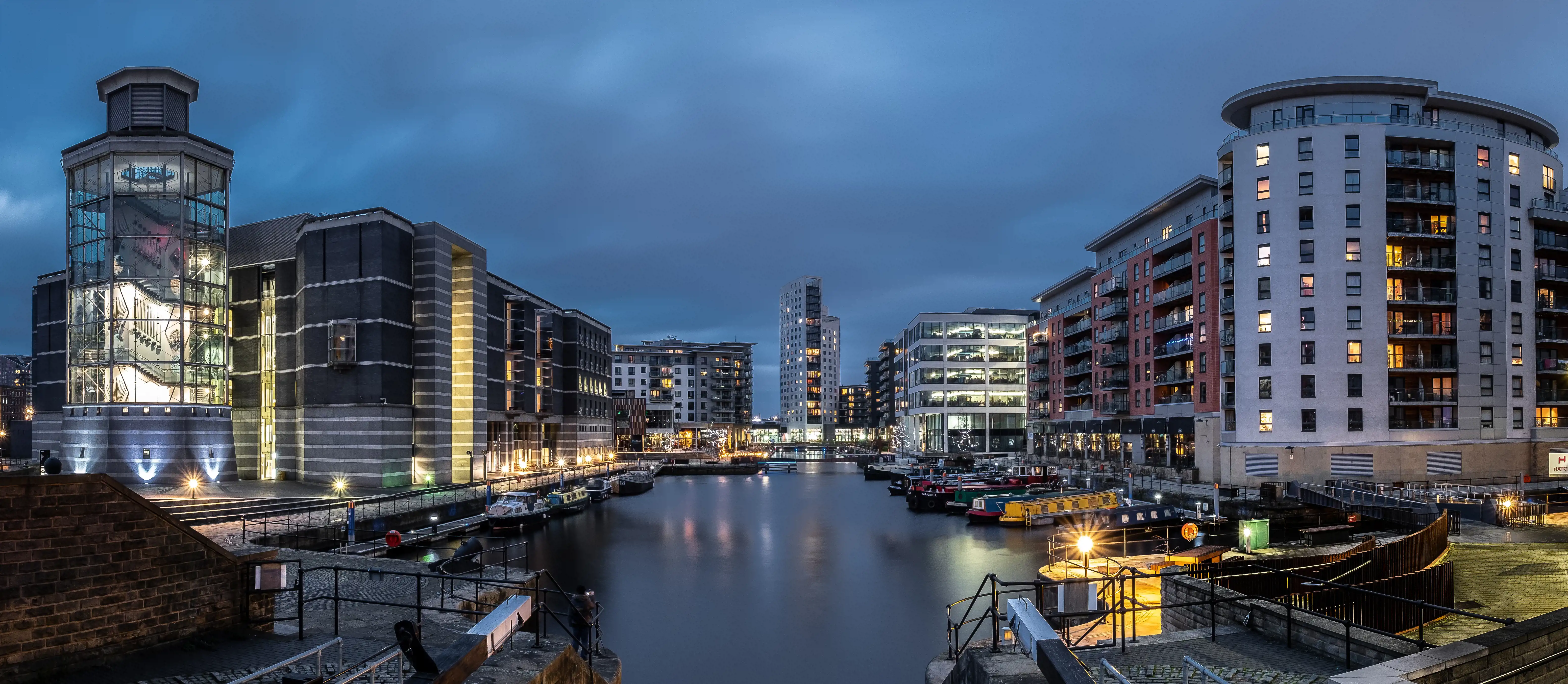 A view of Leeds Dock - located near Royal Armouries